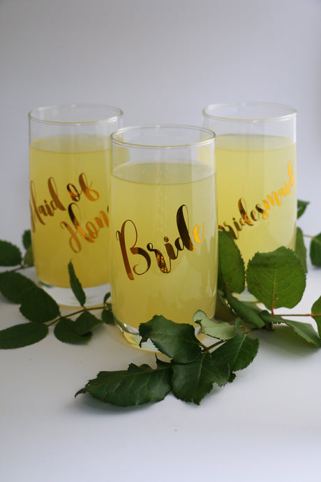 HiBall glasses perfect for cocktails. Personalised with 